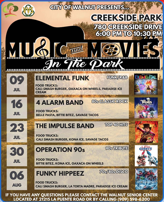 Music & Movies in the Park 2024